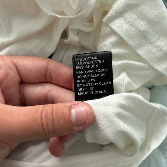 POL White Boho Festival Top- Size Womens M - Picture 6 of 6